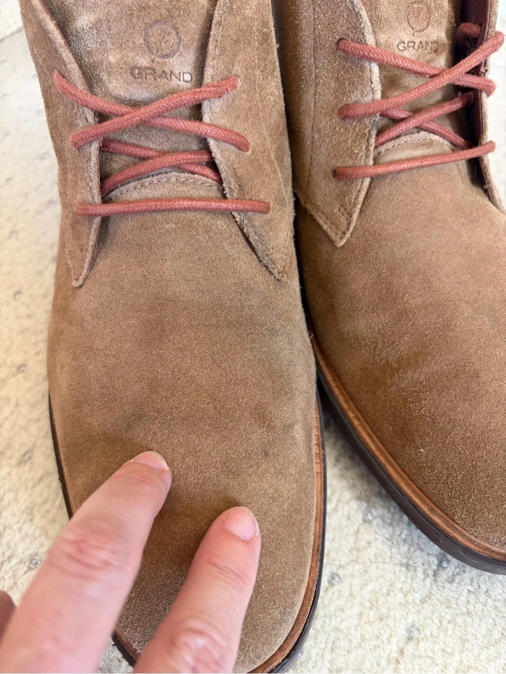 Cole Haan GrandMotion Suede Chukka Boots Woodbury Tan Brown Grand.OS Mens 11.5